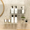 Washing Tabl Bathroom Universal Storage Bathroom Shelves Wall Mounted Storage Rack Mirror Cabinet Storage No Need To Punch Holes 3