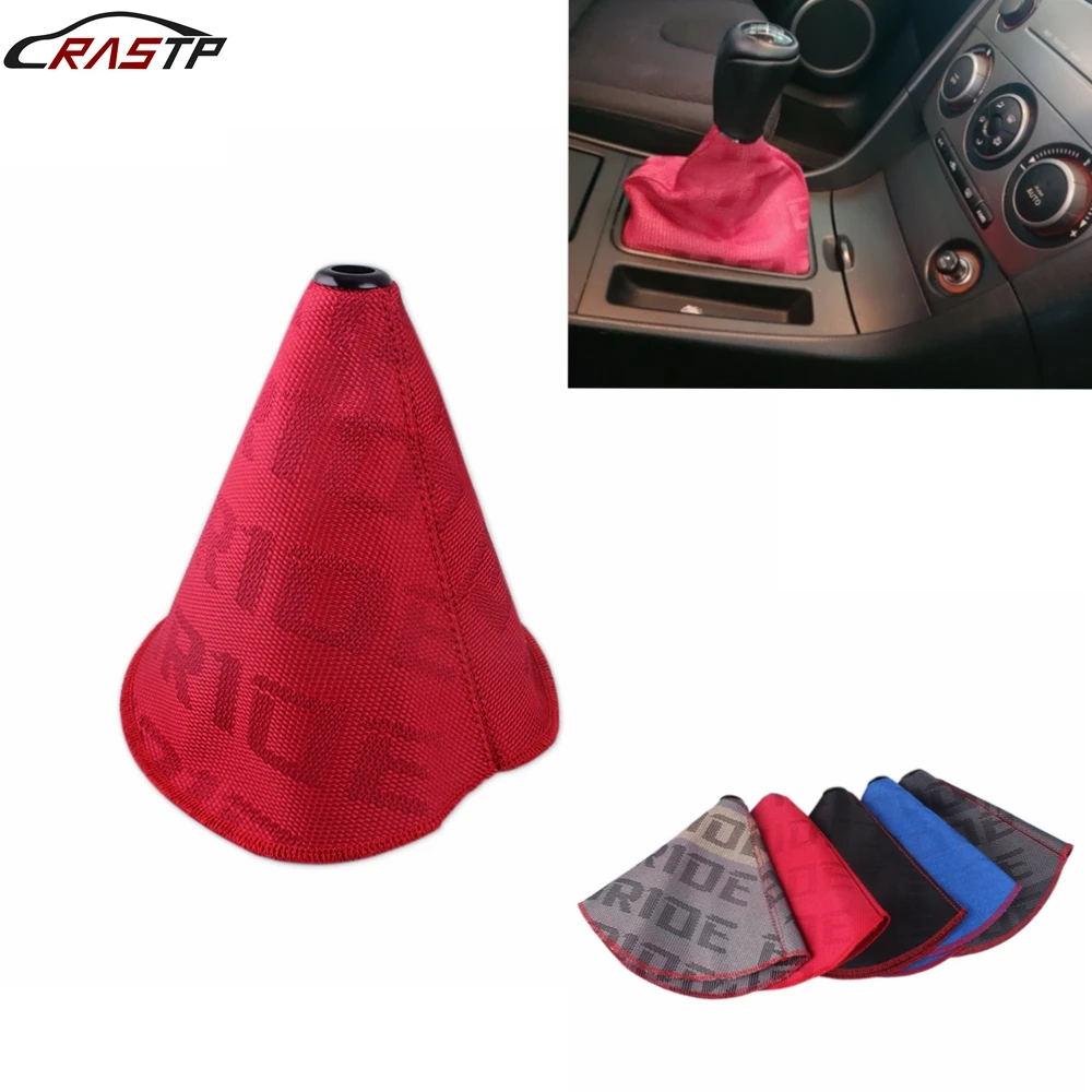 JDM Bride Racing Canvas shift knob Shifter Boot Cover Universal fits MT/AT