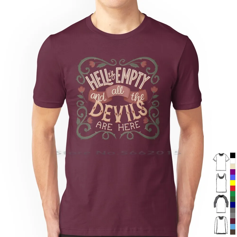 Camiseta con estampado Floral de todos los demonios camisa 100 de algodon con estampado de flores agresivas AliExpress