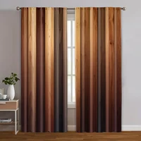2pcs, Curtains&Drapes Abstract woodblock printing Versatile 100% Polyester (without rod) Holiday for Living Room, Bedroom, 1