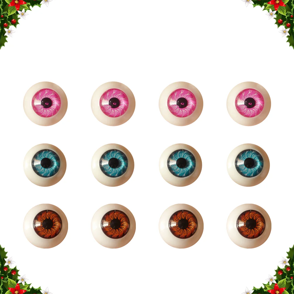 

20MM Simulated Round Eyeballs Resin Cartoon Fake Eyes Decor DIY Phone Case Eyeballs Creative DIY Doll Eyes