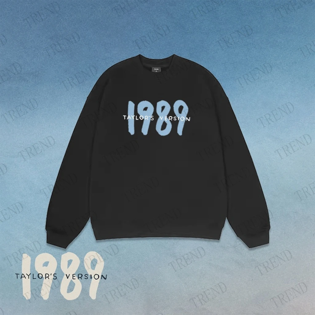 

Kpop T.s 1989 TAIL THE Era Tour Loose Cartoon O-neck Cardigan Long Sleeved Pullover Coat Cotton Y2K Oversize Cute Sweatshirt