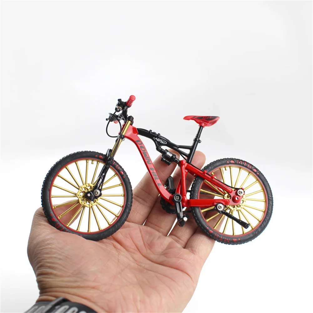 Mini Mountain Bike Diecast Alloy Finger Bicycle Kids Novelty Collection Toys 