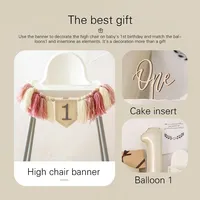 Happy Birthday Banner Handmade One Year Baby Banner Birthday Party Balloon Decoration Supplies Growth Photography Accessories 5