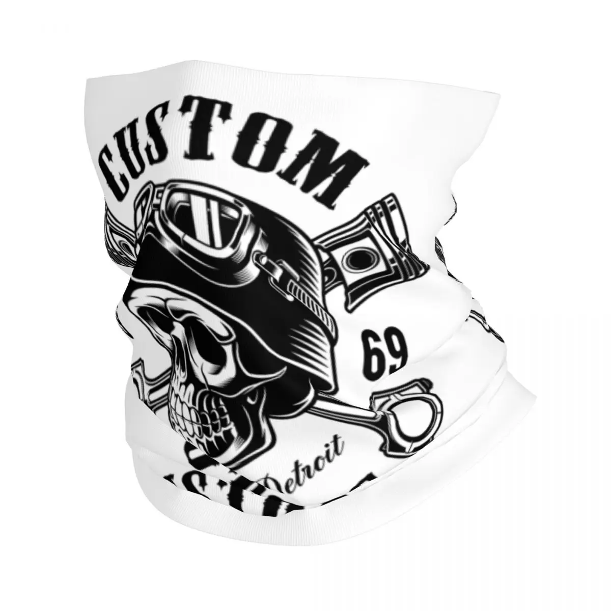 

Велосипедный шарф Rockabilly для мужчин и женщин, аксессуар для защиты лица от УФ излучения, с черепом, для езды на велосипеде