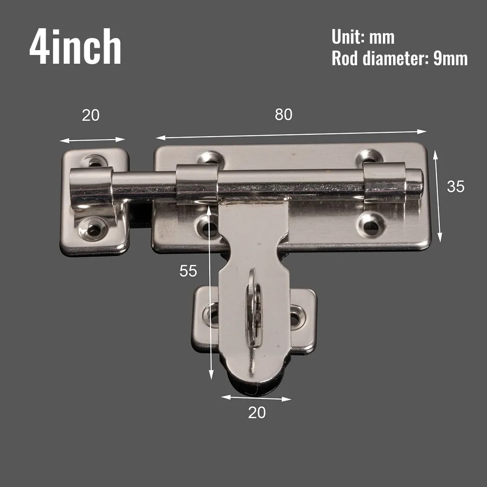 Hot Sale Slide Bolt Gate Latch Reliable Shed Tool 1pcs 1x Doors For Gates Fences Garage Slide Bolt Lock Gate Latch