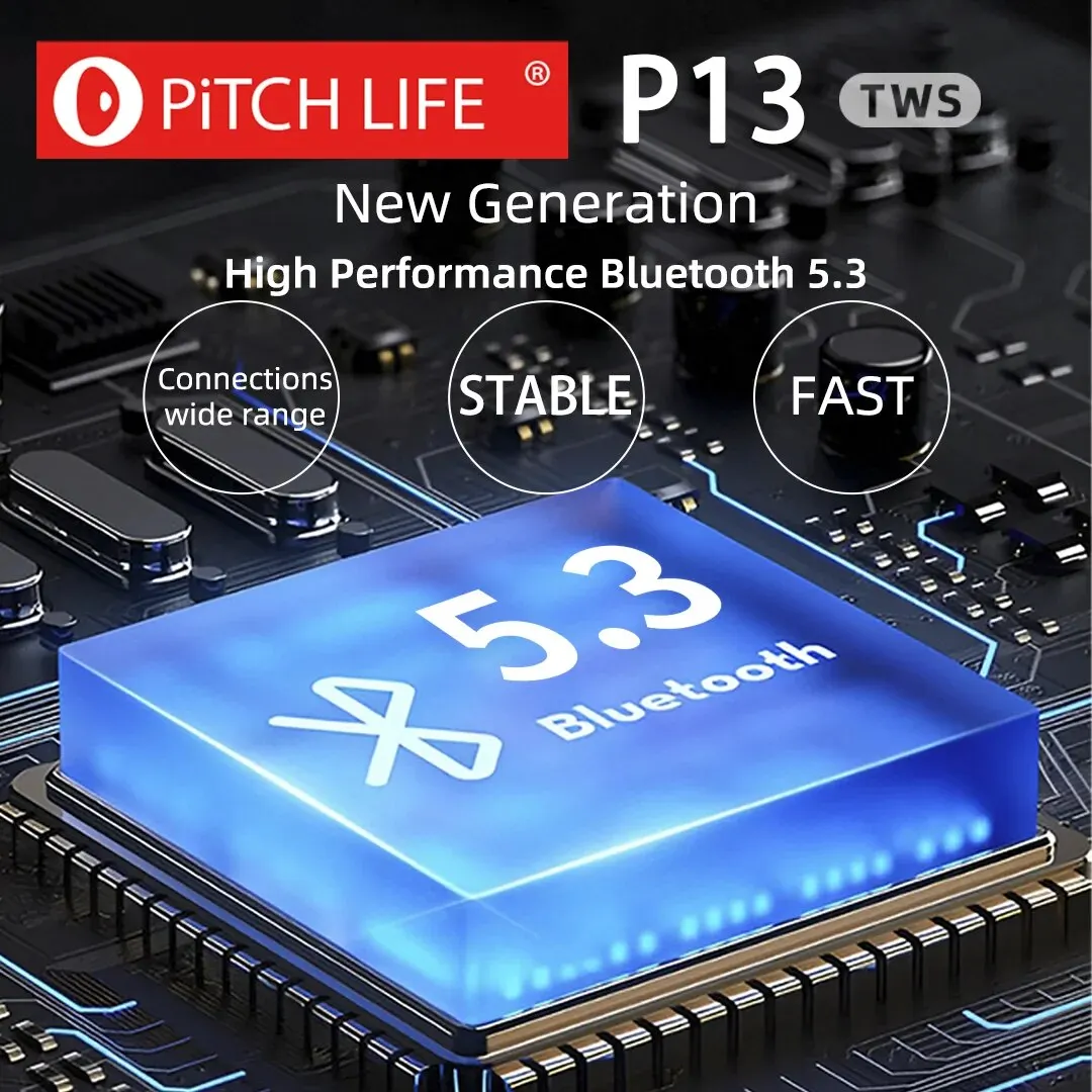 P13 PiTCHLIFE TWS  5.3 ,  ̾ ׷,  ,  , ũ  