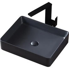 

Earl David's black desk basin square creative bathroom washbasin basin Nordic art desk basin