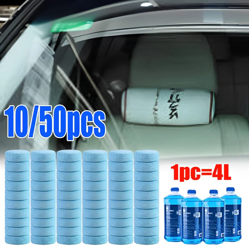

Car Effervescent Tablets Windshield Cleaner Windscreen Wiper Cleaning Tabet Solid Washer Universal Home Toilet Window