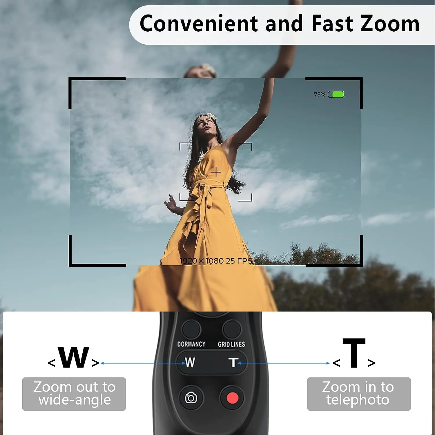 Wireless Camera Remote Control Timer Zoom Controller Multi-Terminal Cable for Sony A6600 A9 AXP55 AX700 FX6 FX1000E FS5 X160 FX7