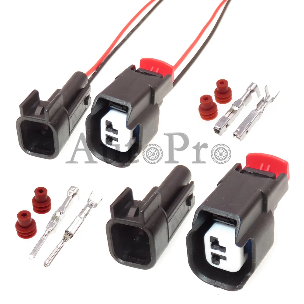 1 Set 2 Hole Auto Electric Wiring Socket 34675-0001 AC Assembly Replacement Adaptor Parts 34062-0028 Car Nozzle ABS Sensor Plug