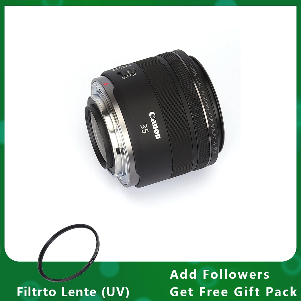 

Canon RF 35mm F1.8 Large Aperture Autofocus Prime Mirrorless Camera Lens With Macro Effect For EOS R RP R5 R6 R7 R10 R3