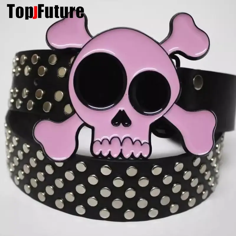 

Men Unisex Women Y2K Girl decorat Gothic Lolita Goth Punk Harajuku skull belt waist belt Steampunk cosplay party belt gift