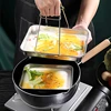 Kitchen Rectangle Stainless Steel Food Storage Serving Trays Sausage Noodles Fruits Dish Restaurant Hotel Metal Dinnerware Plate 3