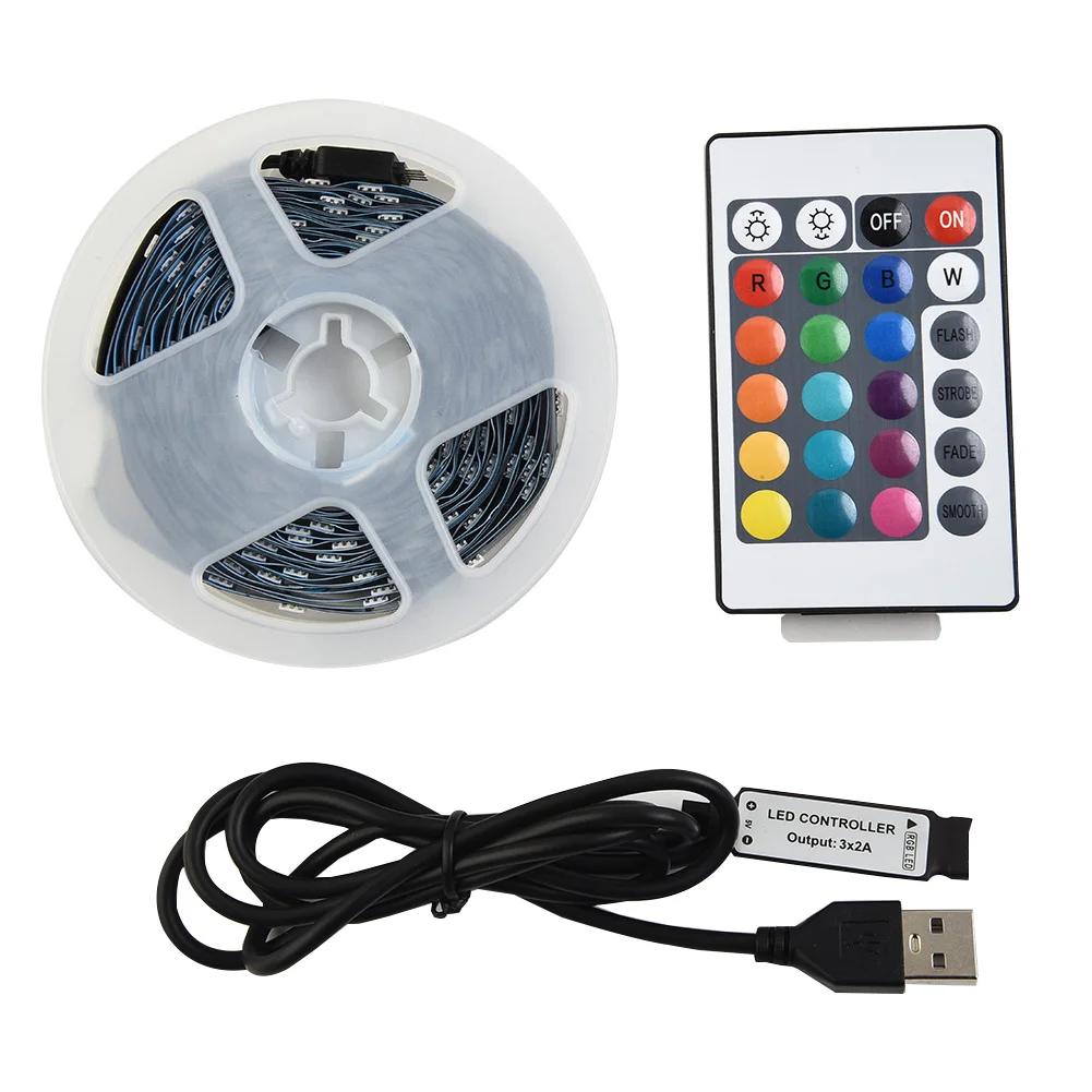 

5M 5050 RGB Led Strip Lights Colour Changing Tape Remote Color Changing For TV LED Backlight Room Decorative Party Festival