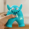 Dog Molar Toy Food Grade Silicone BPA Cute Little Monster Dog Tooth Cleaning Interactive Bite Resistant Sound Toy Pet Supplies 1