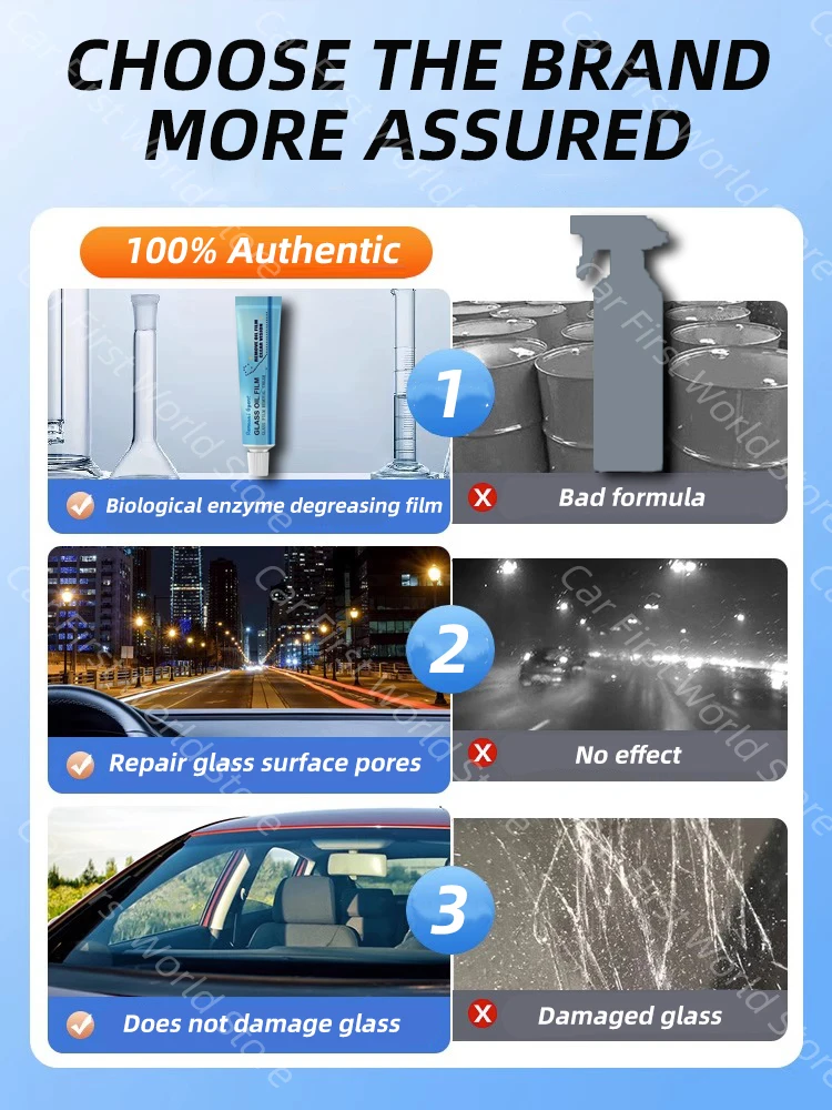 Car Glass Oil Film Remover Windshield Cleaner
