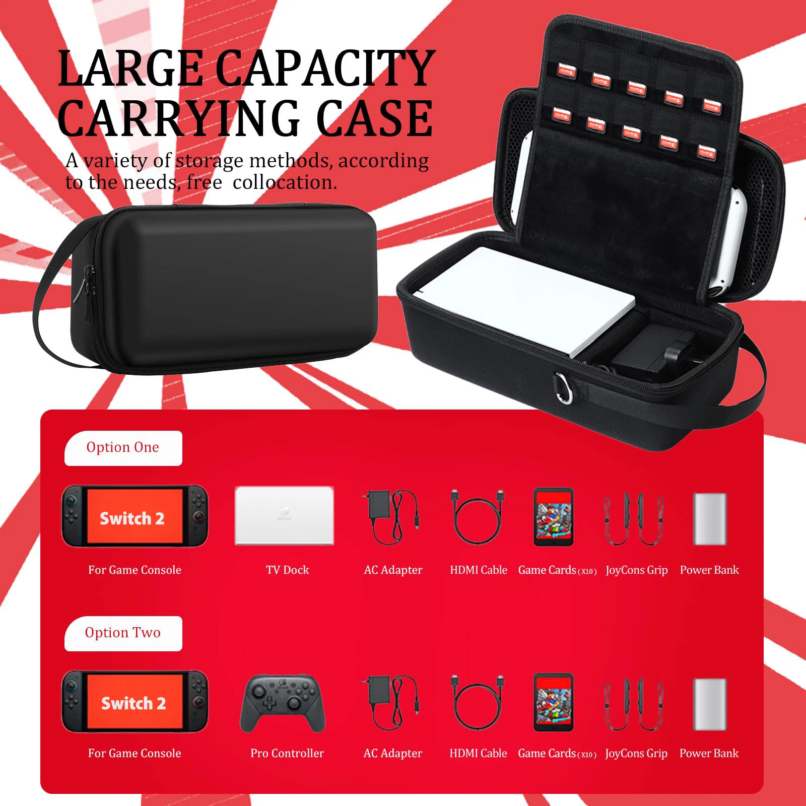 Ac Adapter Nintendo Switch Dock Carrying Case For Switch 2(2025