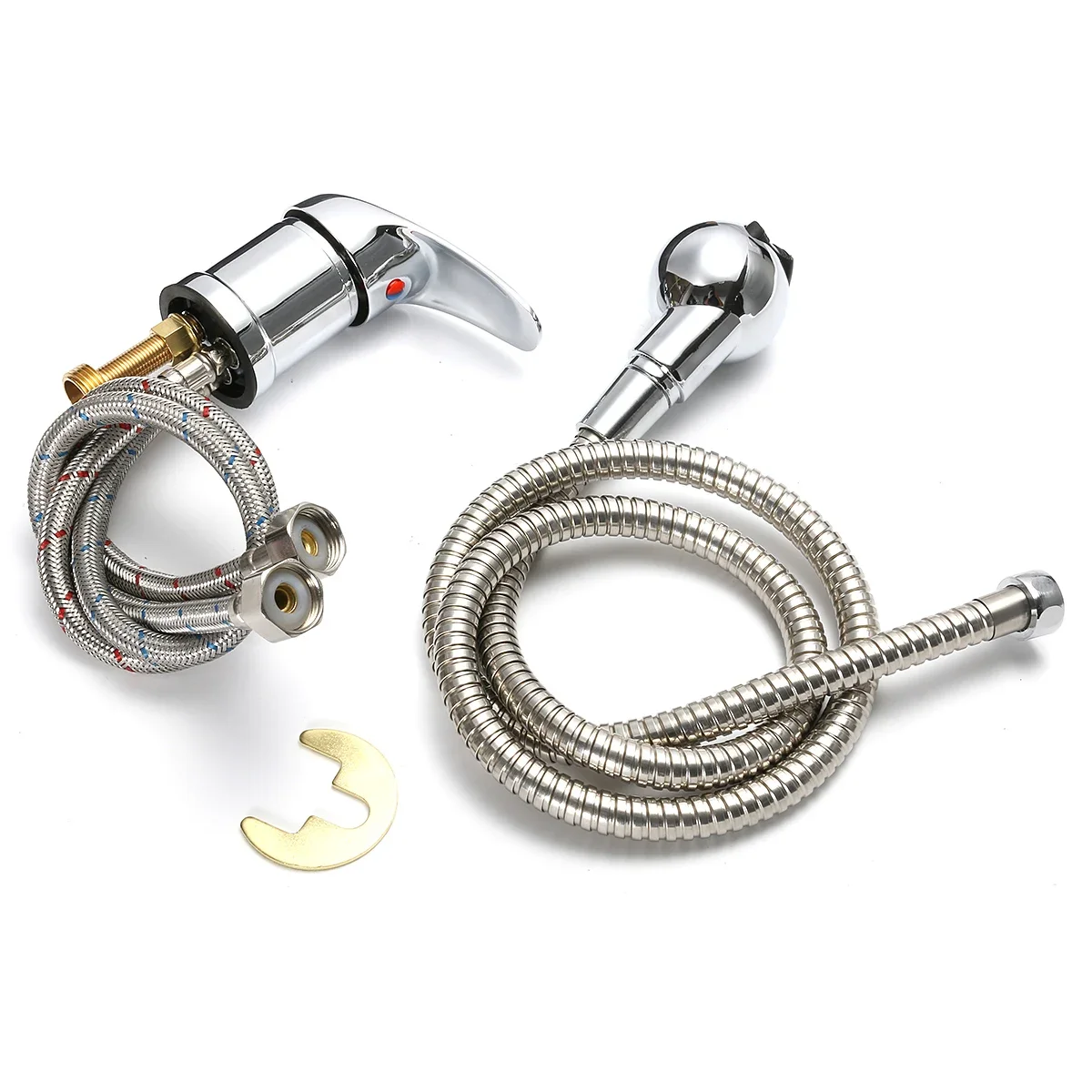Beauty Salon Shampoo Bowl 127cm Beauty Salon Shampoo Bowl Sink Hot & Cold Faucet Spray Hose Repalcement