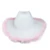 Fashion Pink Cowgirl Hat Fluffy Feather Brim Cowboy Hat Western Cowboy Hat for Bachelorette Party Carnival Cosplay 8