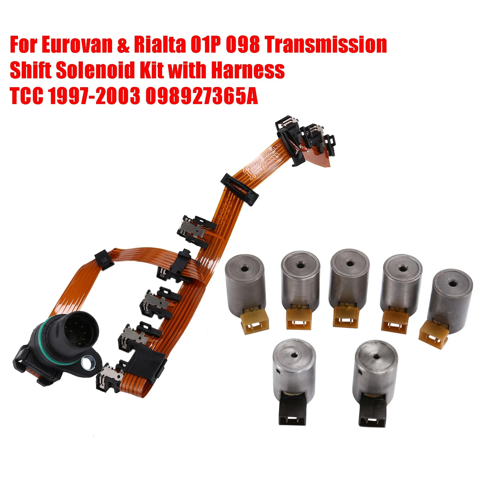 

For Eurovan & Rialta 01P 098 Transmission Shift Solenoid Kit with Harness TCC 1997-2003