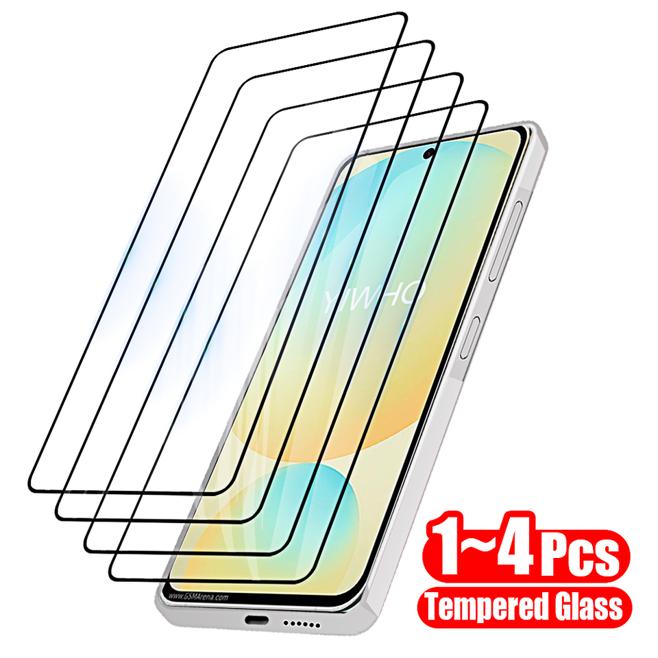 1-4pcs Protective Glass for Samsung S24 FE S23 S21 S20 Tempered Screen Protectors on For Samsung Galaxy S24fe S23fe S21fe S20fe