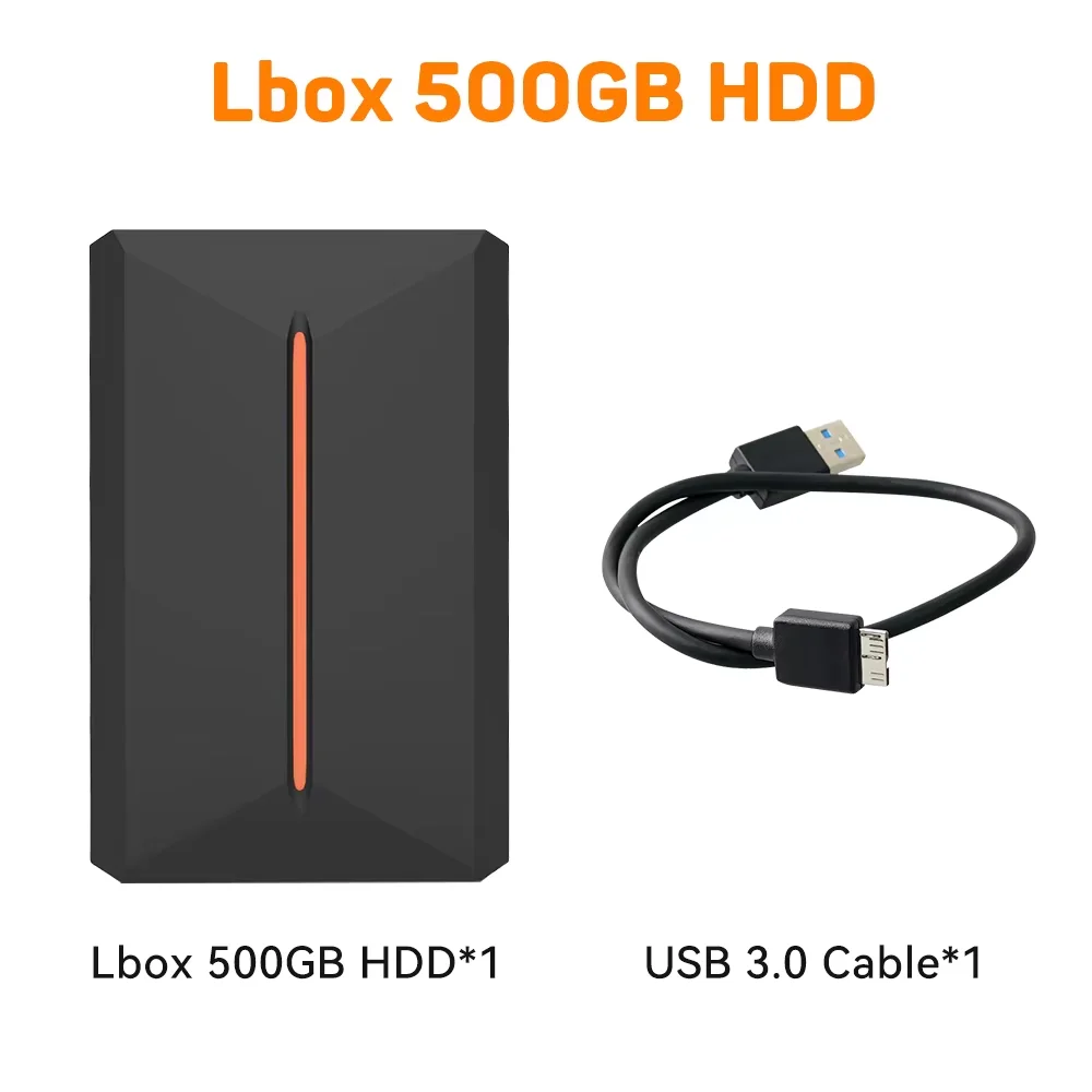 Launchbox 500G Gaming HDD for PS4/PS3/Switch/PS2/PS1/WII/WIIU Emulator Game…