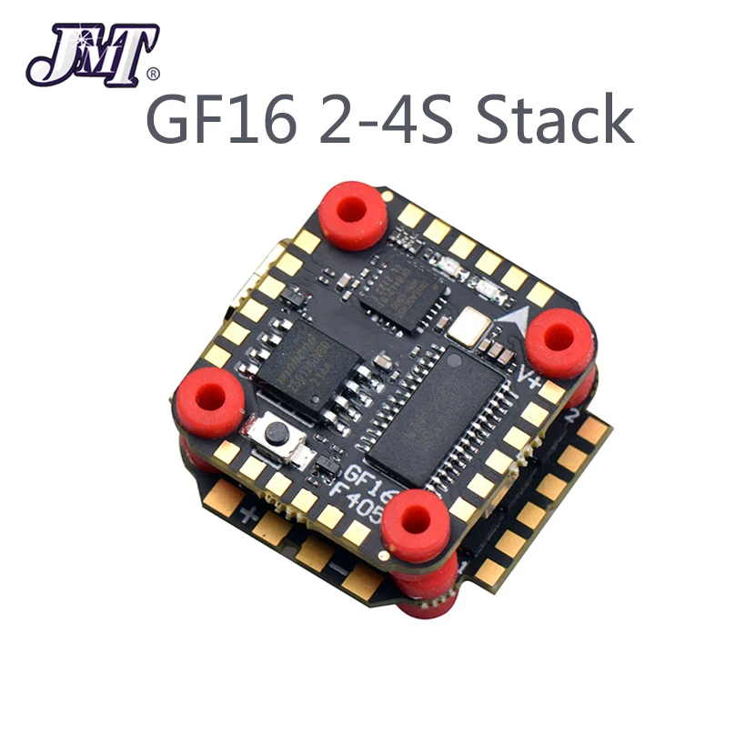 Контроллер полета BLHELIS 13A 4 в 1 ESC для микродрона FPV 16x16 мм JMT JHEMCU GF16 2-4S Stack MPU6000 F405 Baro OSD