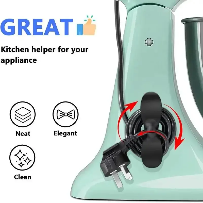 Cord Organizer for appliances upgraded kitchen cord winder cable management wrapper holder set Air Fryer coffee maker wire fixer 3