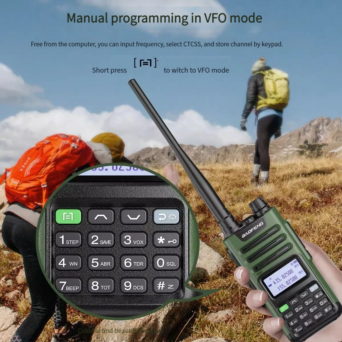 BaoFeng UV-13 PRO V1 V2 Powerful Dual Band Walkie Talkie Type-C Charger Long Range UV13 Pro Transceiver Ham Two Way Radio
