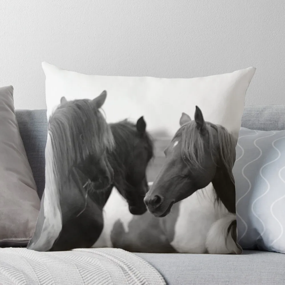 Wild Horses Throw Pillow Decorative Cover For Living Room Sofa Pillow Cover