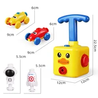 New Interesting Air Inertia Power Balloon Car Toy Children's Balloon Car Toy Puzzle Fun Education Children Christmas Party Gift 2