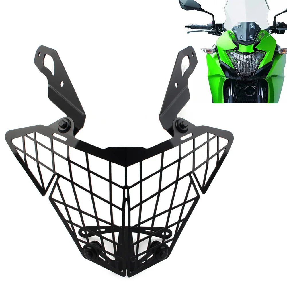 

Черная защитная крышка для мотоциклетной фары, защитная решетка для KAWASAKI Versys 300 KLE300 X - 300 2015 2016 2017