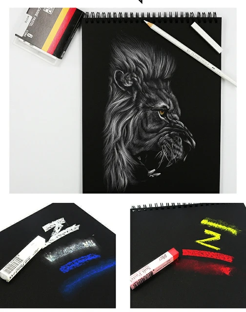 25 Sheet A3/A4/A5 140gsm Black Paper Watercolor Sketchbooks for Drawing  Paper Album Markers Watercolor Painting Pad Art Supplies - AliExpress