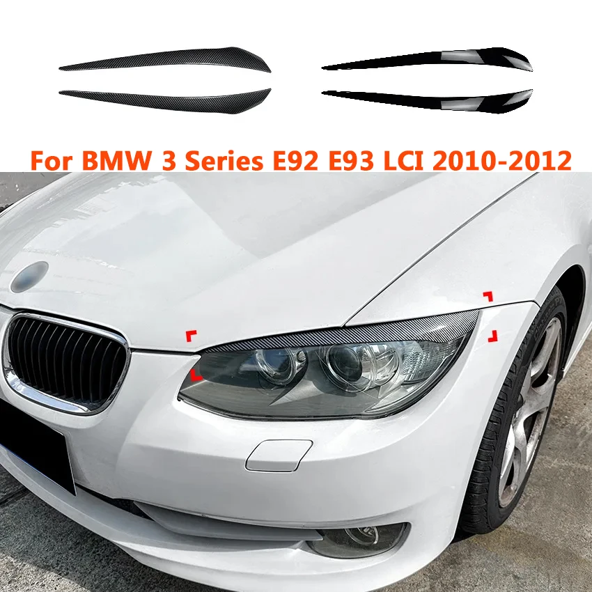 

Для BMW 3 серии E92 E93 LCI 2010-2012 передняя фара Автомобильная наклейка для бровей Накладка для бровей отделка внешняя модификация украшение
