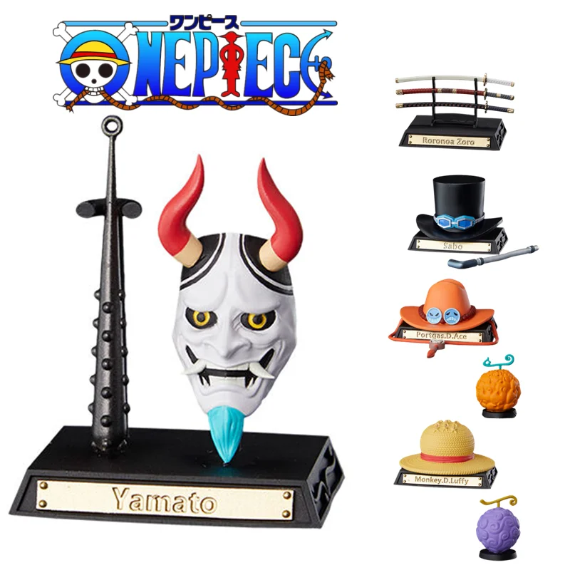 One Piece Original Bandai Gashapon Anime Figure Devil Fruit Straw Hat
