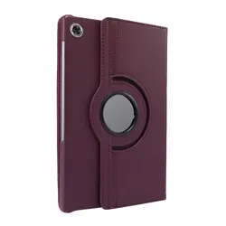 Premium 360° Rotating Leather Tablet Stand Case - TB328FU TB328XU (Purple)