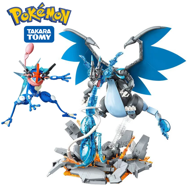 New Pokemon Classic Pikachu Building Blocks Pokemon Cartoon Anime Bricks Set Classic Diy Movie Model Toys For Children Gift