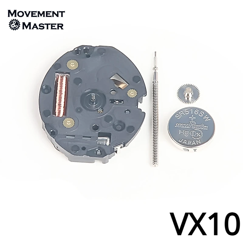 일본 VX10 쿼츠 무브먼트 VX10A 전자 시계 무브먼트, 캘린더 없음, 양손 시계 무브먼트 액세서리, 신제품 