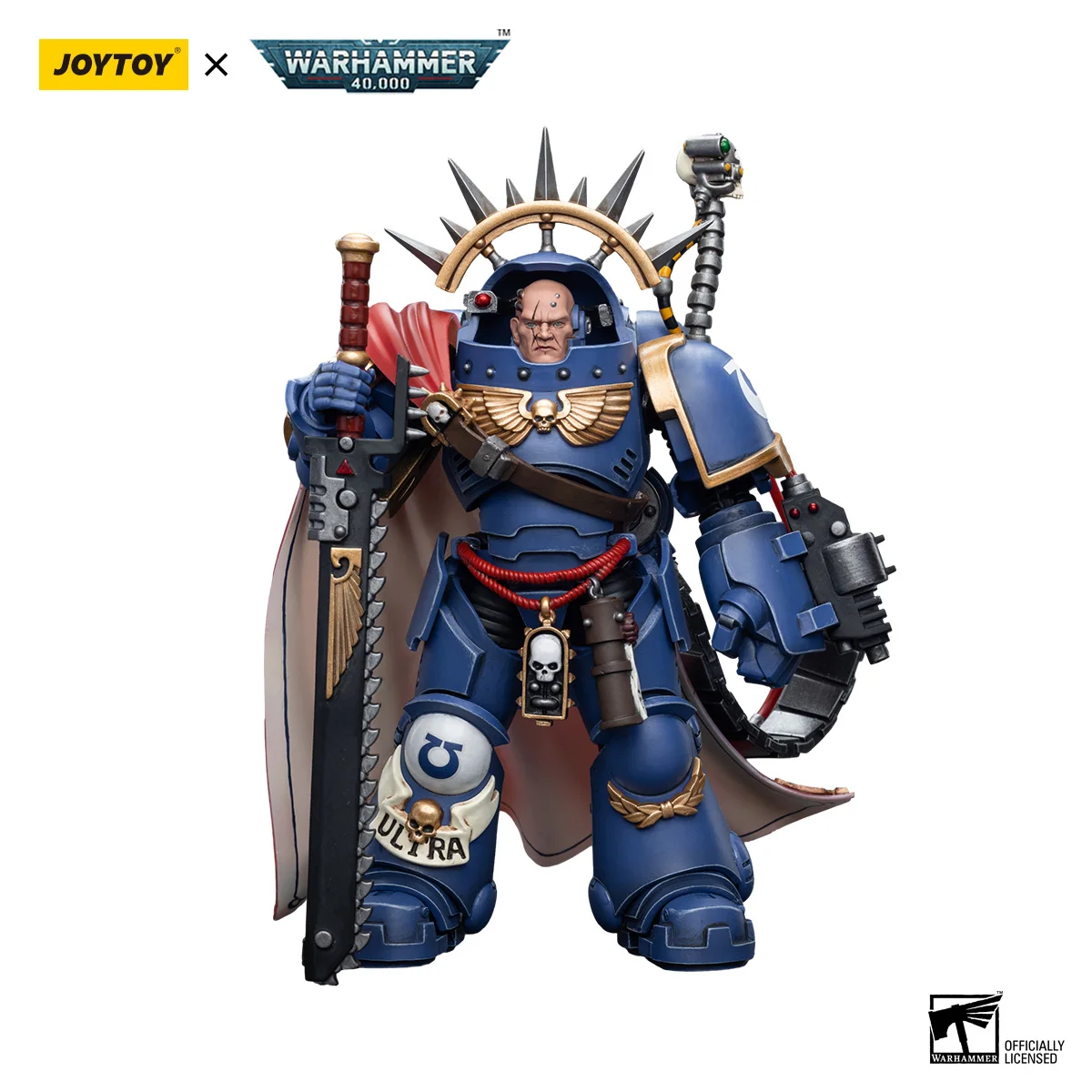 [В наличии] экшн-фигурка JOYTOY Warhammer 40K 1/18, ультрамарин, капитан Gravis Armour, аниме военная модель, игрушка