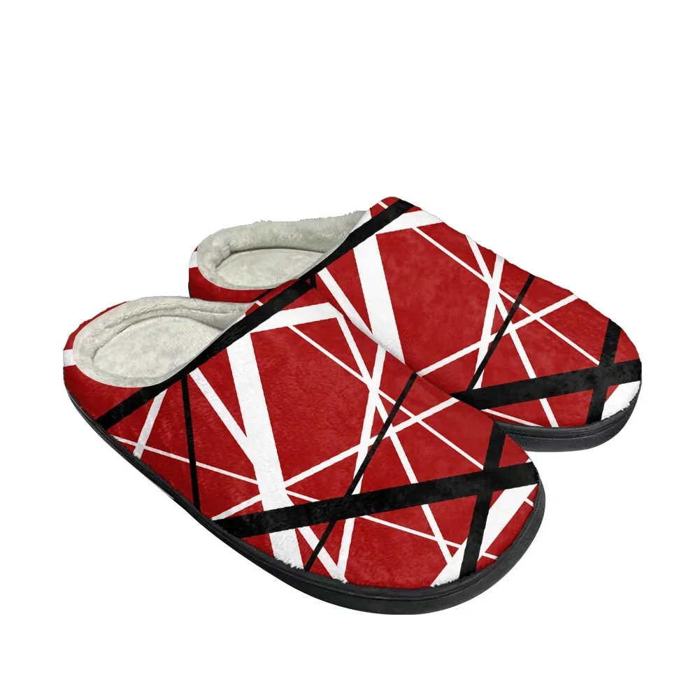 Hot EVH 5150 STRIPES Fashion Cotton Custom Slippers Mens Womens Sandals Plush Casual Keep Warm Shoes Thermal Comfortable Slipper