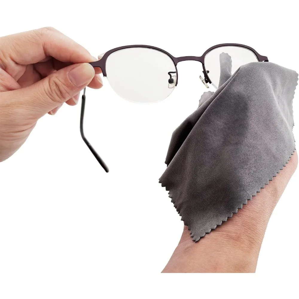 White Microfiber Eyeglass Cleaning Cloth for Electronics and Glasses