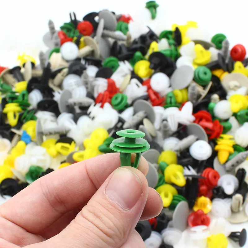 100 Mixed Car Screws Buckles Auto Bumper Door Fender Trim Fastener