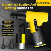 3000mAh 7.4V 130000RPM Brushless Jet Fan Super Strong Blower 3 Speed Blowing Suction Dual-Purpose Turbo Fan Powerful Air Blower 1