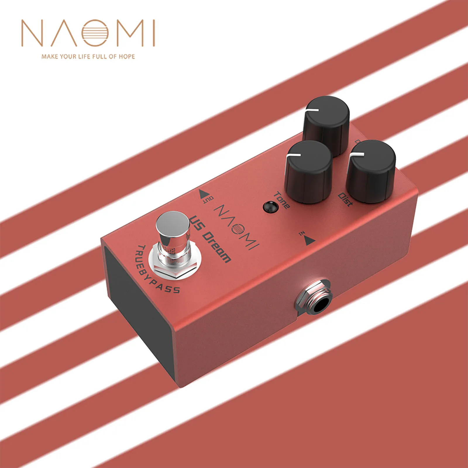 

Педальная гитара Naomi Us Dream, многофункциональная электрическая гитара с эффектами, s-запчасти, реальный байпас, постоянный ток 9 В, Nep-04 для электрической гитары, педаль для бас-эффектов