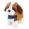 Robot Dog Sound Control Puppy Interactive Electronic Plush Cat Emulational Animal Toy Walk Bark Pet With Washable Fur Kids Gift 1