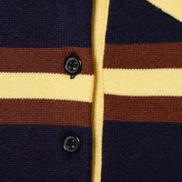 Autumn Winter Polo Collar Long Sleeve Striped Knitted Pullover Tops Women Buttons Decoration Sweater Female Casual Fashion Wear - Image 5