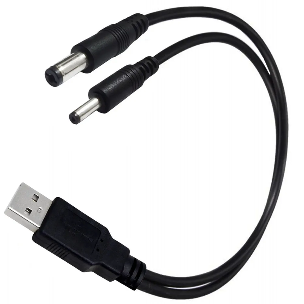 2 in 1 ̺ USB-DC 3.5*1.35/5.5*2.1mm  ̺ 0.3m