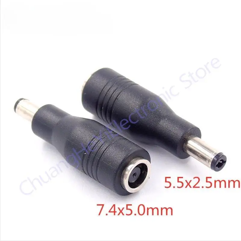 Adattatore Cavo Convertitore Da 7.4x5.0 Mm Femmina A 5.5x2.5 Mm Maschio - Per Alimentatore Laptop, 2 Pezzi, Lunghezza 15 Cm
