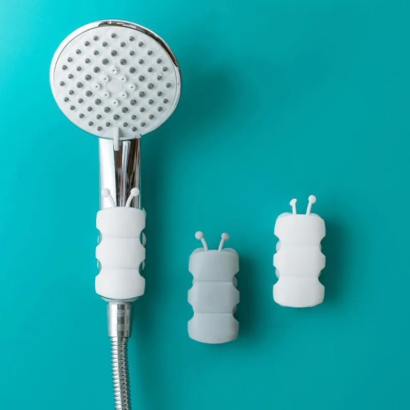 Description Picture 5 of item2/3pcs Suction Cup Brackets Removable Silicone Shower Head Holder Wall Mount Shower Head Storage Shelf Rack Bathroom Supplies